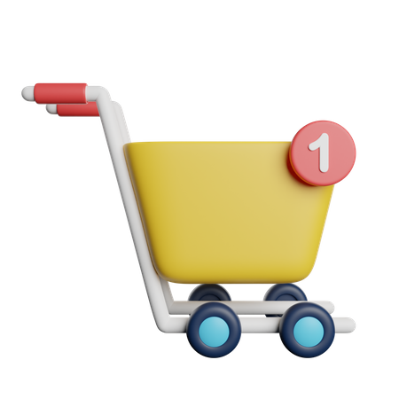 Carrinho de compras  3D Icon