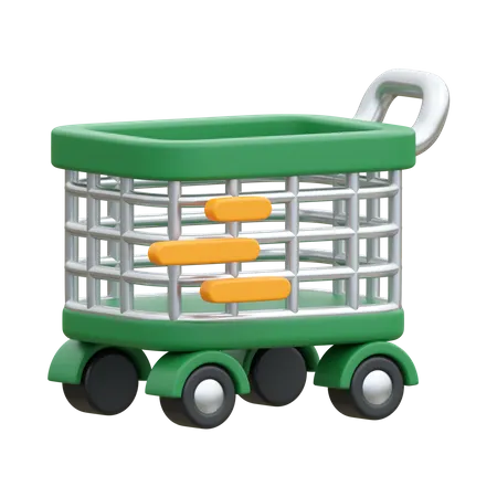 Carrinho de compras  3D Icon