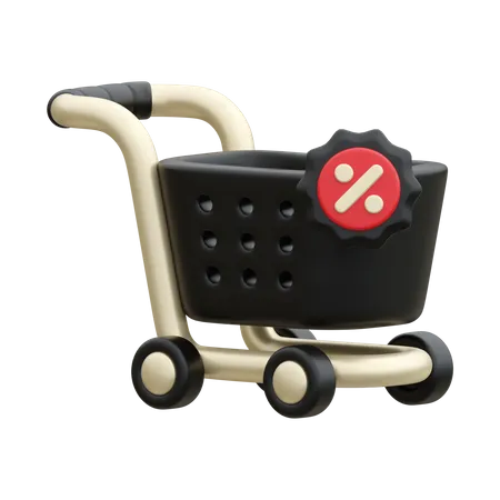 Carrinho de compras  3D Icon