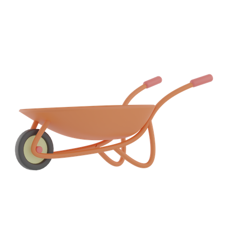 Carrinho de construção  3D Icon