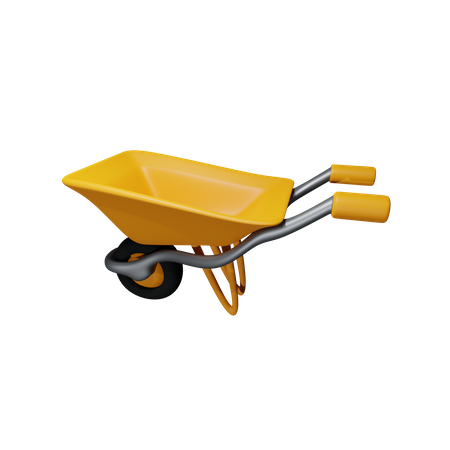 Carrinho de construção  3D Icon
