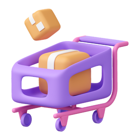 Carrinho de entrega  3D Icon