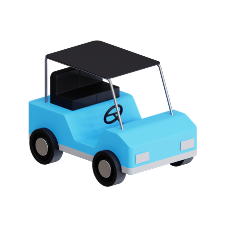 Carrinho de golfe  3D Icon