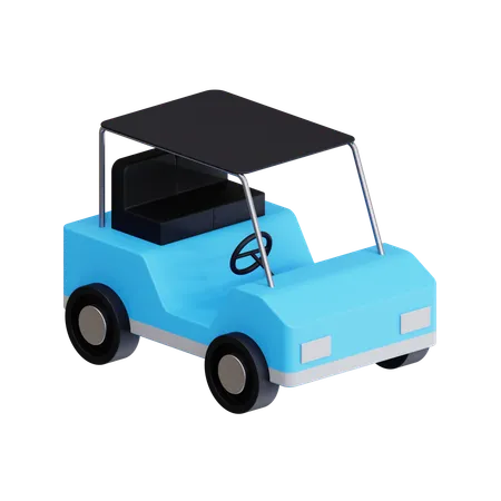 Carrinho de golfe  3D Icon