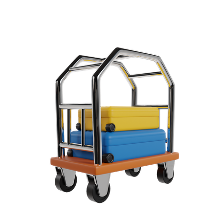 Carrinho de hotel  3D Icon