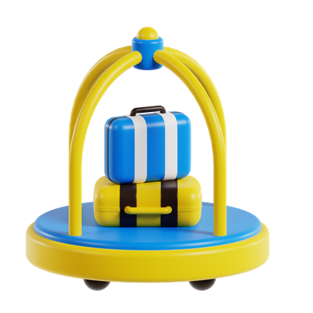 Carrinho de hotel  3D Icon