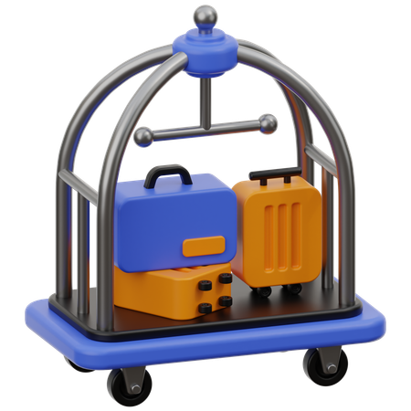 Carrinho de hotel  3D Icon