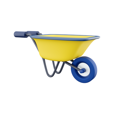 Carrinho de jardim  3D Icon