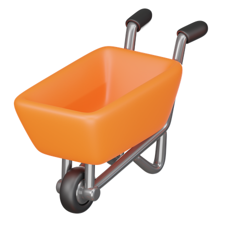 Carrinho de mão  3D Icon