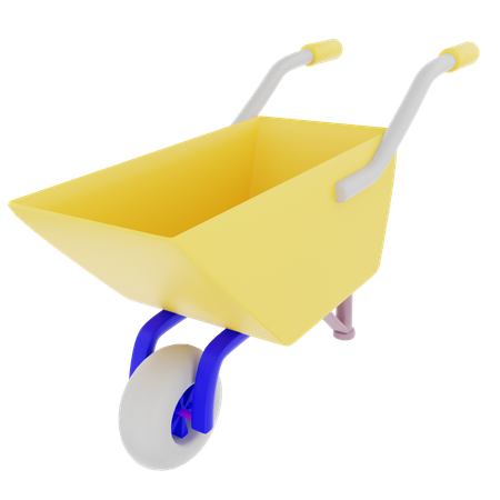 Carrinho de mão  3D Icon
