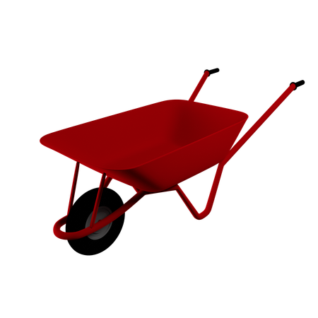 Carrinho de mão  3D Icon