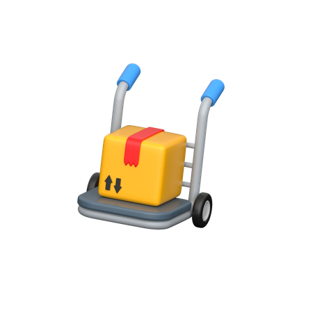 Carrinho de mão  3D Icon