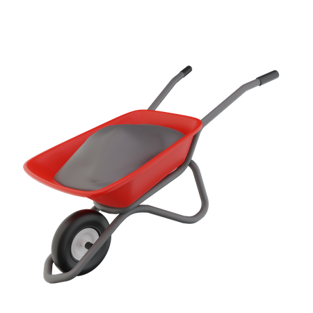 Carrinho de mão  3D Icon
