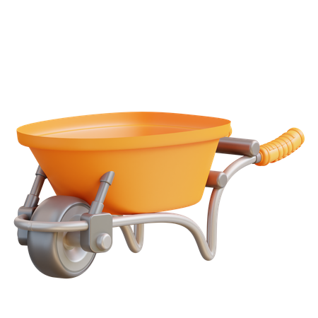 Carrinho de mão  3D Icon