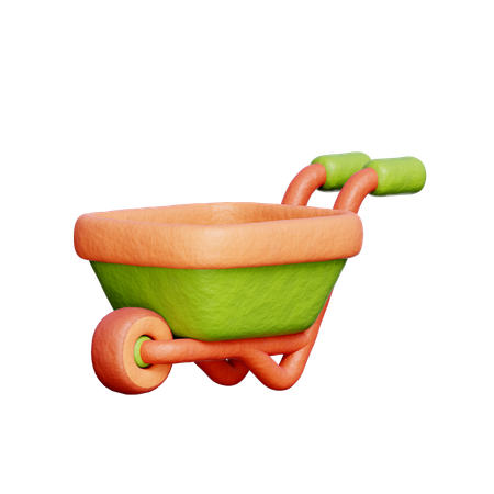Carrinho de mão de jardim  3D Icon