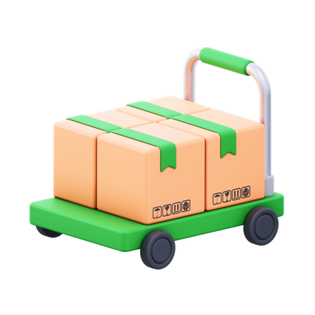 Carrinho de mercadorias  3D Icon