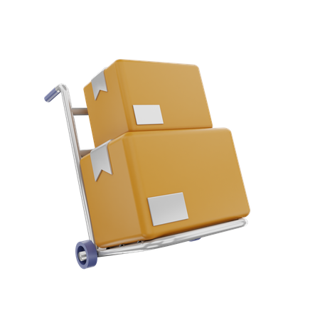 Carrinho logístico  3D Icon