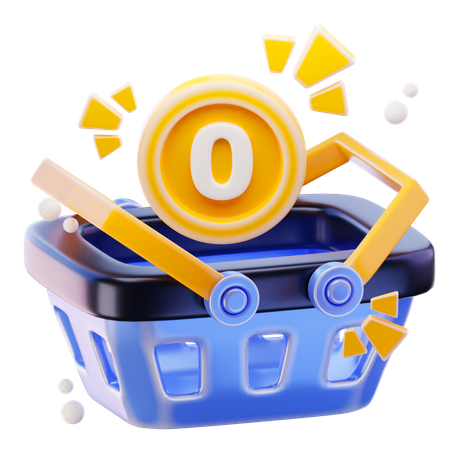 Carrinho Vazio  3D Icon