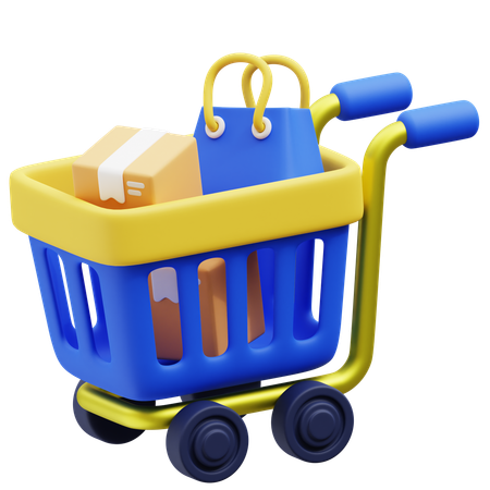 Carrito  3D Icon