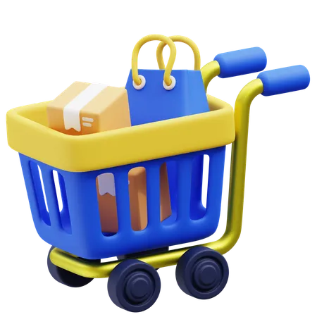 Carrito  3D Icon