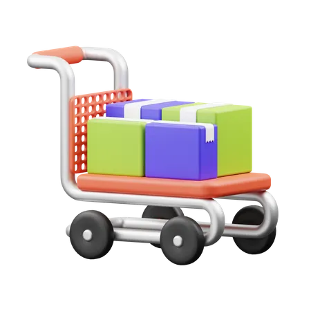 Carrito de compras  3D Illustration