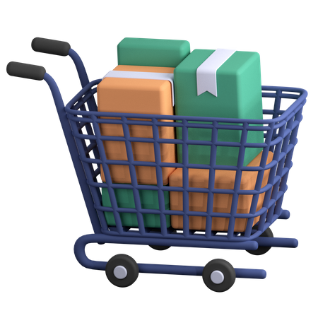 Carrito de compras  3D Illustration