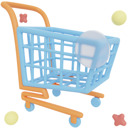 Carrito de compras  3D Illustration