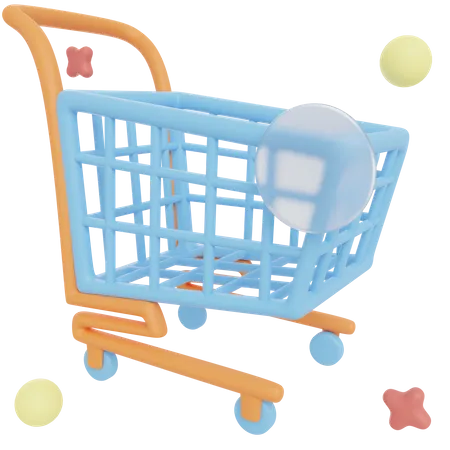 Carrito de compras  3D Illustration