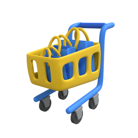 Carrito de compras  3D Illustration