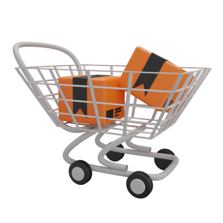 Carrito de compras  3D Illustration