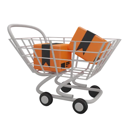 Carrito de compras  3D Illustration