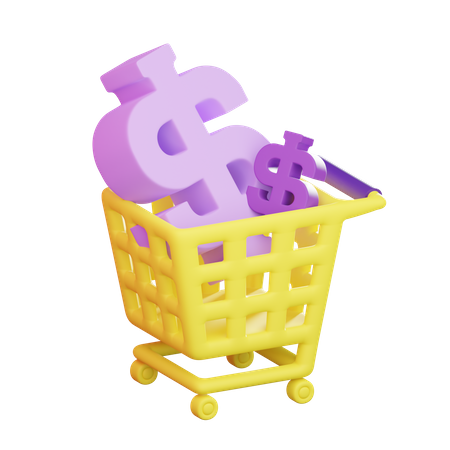 Carrito de compras  3D Illustration