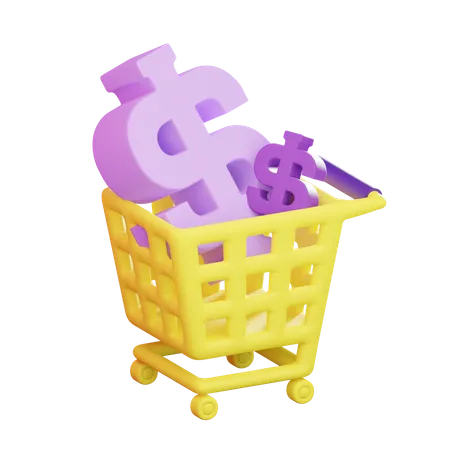 Carrito de compras  3D Illustration