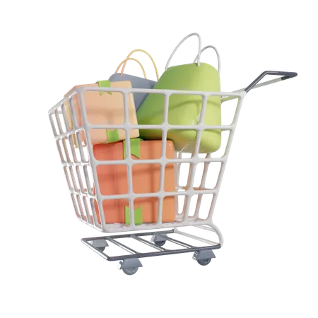 Carrito de compras  3D Icon