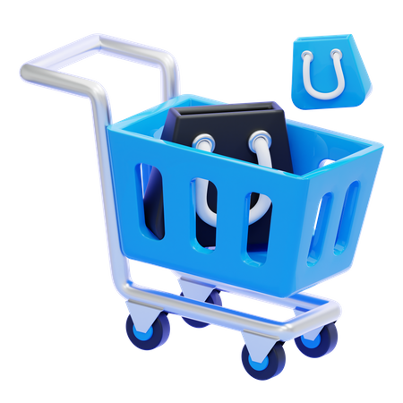 Carrito de compras  3D Icon