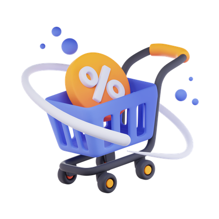 Carrito de compras  3D Icon