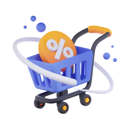 Carrito de compras  3D Icon