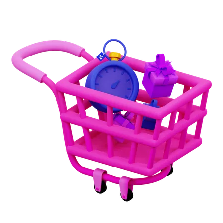 Venta de carrito de compras  3D Icon