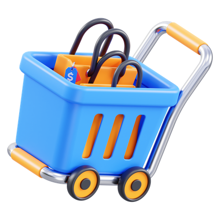 Carrito de compras  3D Icon