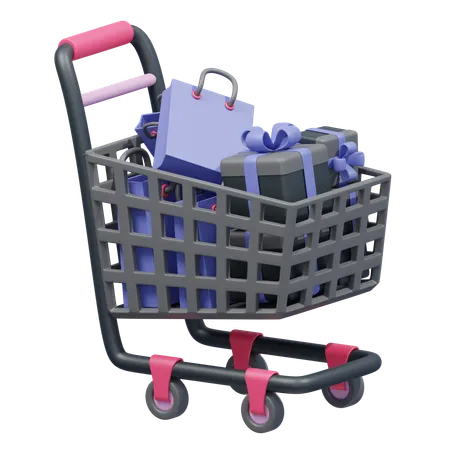 Carrito de compras  3D Icon