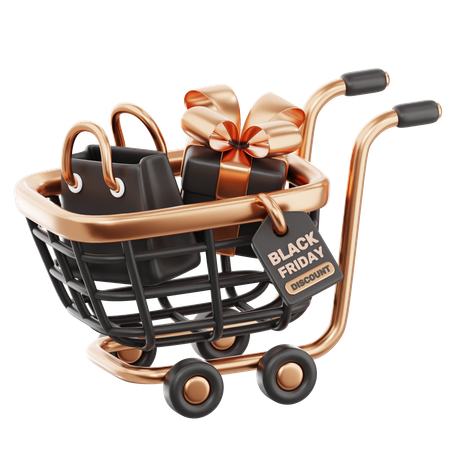 Carrito de compras  3D Icon