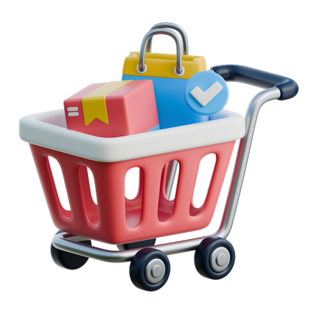 Carrito de compras  3D Icon