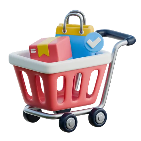 Carrito de compras  3D Icon