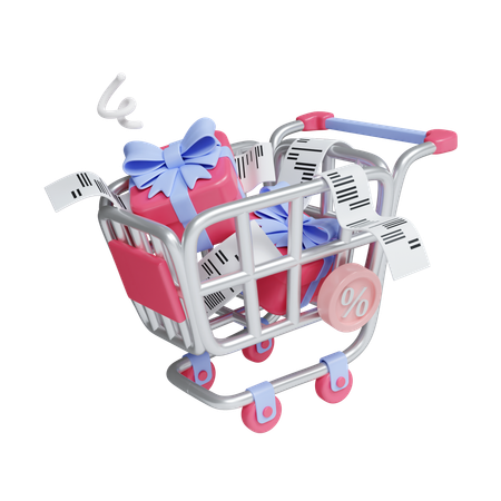 Carrito de compras  3D Icon