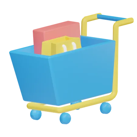 Carrito de compras  3D Illustration