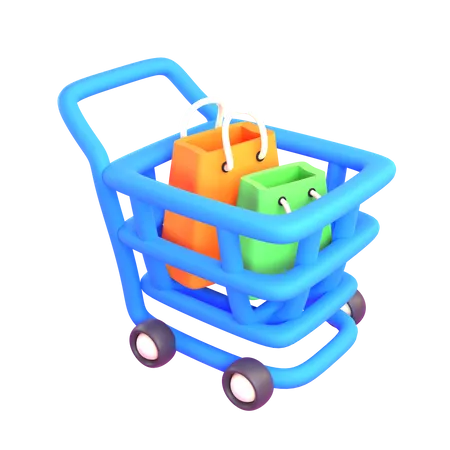 Carro de la compra  3D Icon