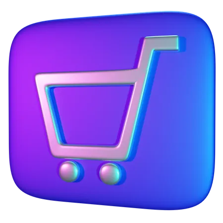 Carrito de compras  3D Icon