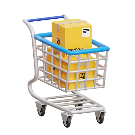 Carro de la compra  3D Icon