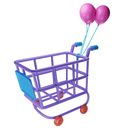 Carrito de compras  3D Icon