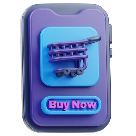 Carrito de compras en línea  3D Icon